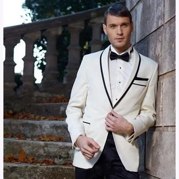 Slim Fit One Button Ivory Groom Tuxedos Groomsmen Men's Wedding Prom mens Suits terno 2017 Bridegroom terno slim fit men suit
Slim Fit One Button Ivory Groom Tuxedos Groomsmen Men's Wedding Prom mens Suits terno 2017 Bridegroom terno slim fit men suit