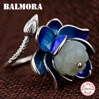 BALMORA 925 Sterling Silver Lotus Flower Open Rings for Women Mother Lover Gift Enameling Ring Retro Fashion Jewelry TRS21920
BALMORA 925 Sterling Silver Lotus Flower Open Rings for Women Mother Lover Gift Enameling Ring Retro Fashion Jewelry TRS21920