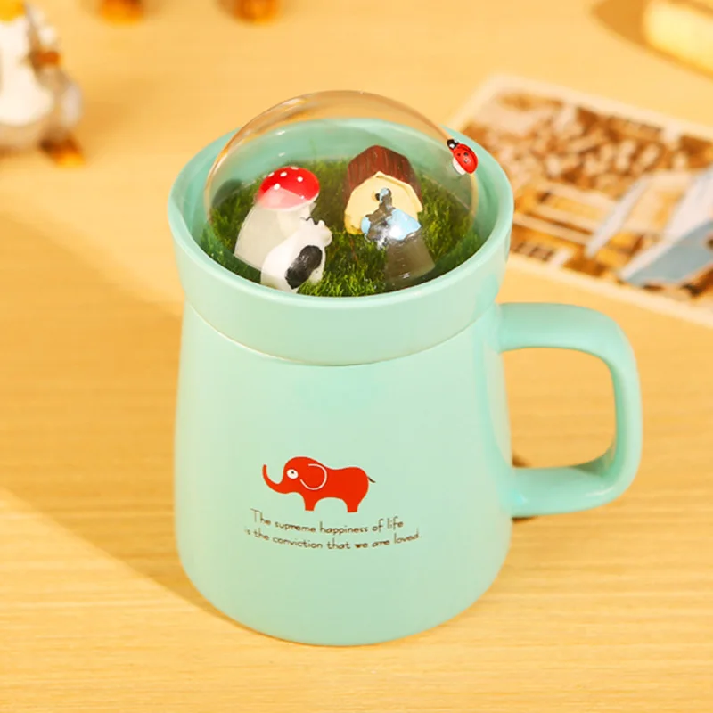 Zakka продукты микро пейзаж керамическая чашка лес DIY креативная для воды кофейные