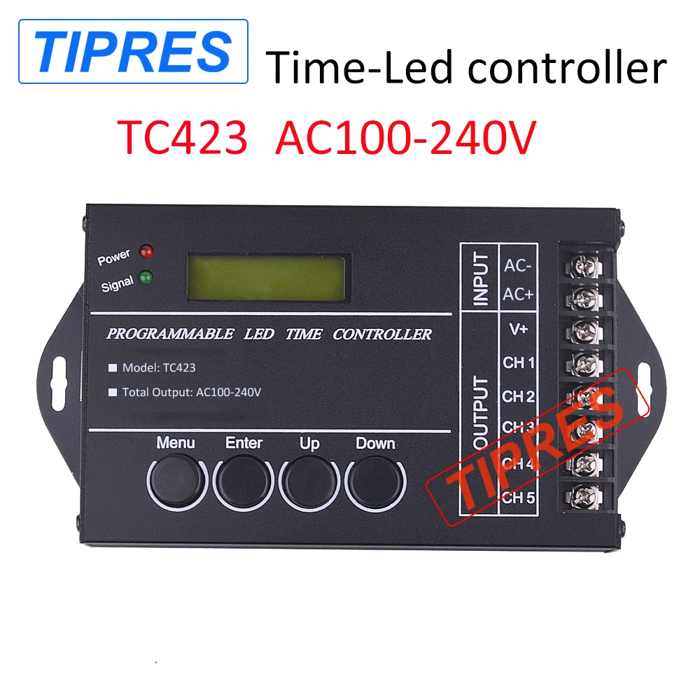 Free Shipping Time programable RGB LED Controller Dimmer TC423 ac100 to 240v 5Channel Total Output 5A Common Anode Programmable
Free Shipping Time programable RGB LED Controller Dimmer TC423 ac100 to 240v 5Channel Total Output 5A Common Anode Programmable