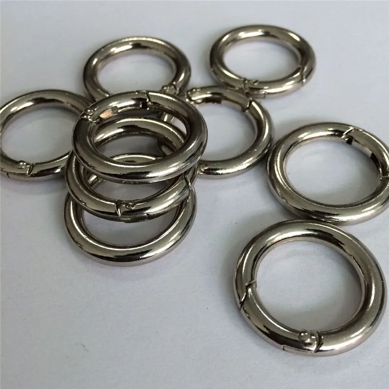 

6 Pcs 20mm Metal Key Holder Split Rings Unisex Keyring Keychain Keyfob DIY Jewelry Accessories