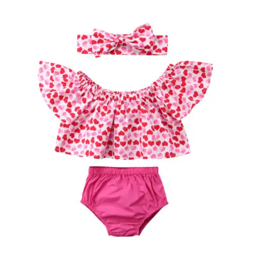 Emmababy 3pcs Newborn Baby Girl Off Shoulder Heart Top Shorts Briefs Summer Outfit 0-24M
Emmababy 3pcs Newborn Baby Girl Off Shoulder Heart Top Shorts Briefs Summer Outfit 0-24M