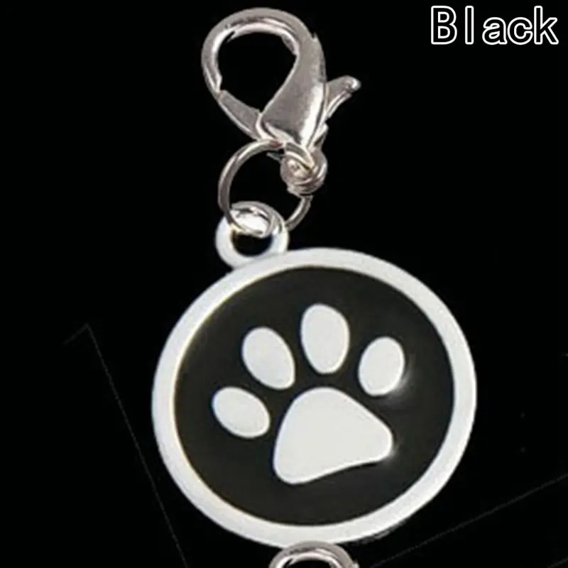 Pet supplies dog cat collar jewelry pendants, round silver tone enamel animal pawprint charms with lobster clasp
Pet supplies dog cat collar jewelry pendants, round silver tone enamel animal pawprint charms with lobster clasp