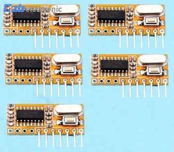 RXC6 433Mhz Superheterodyne Wireless Receiver PT2262 Code Steady for Arduino/AVR Module With Learning Code Mode
RXC6 433Mhz Superheterodyne Wireless Receiver PT2262 Code Steady for Arduino/AVR Module With Learning Code Mode