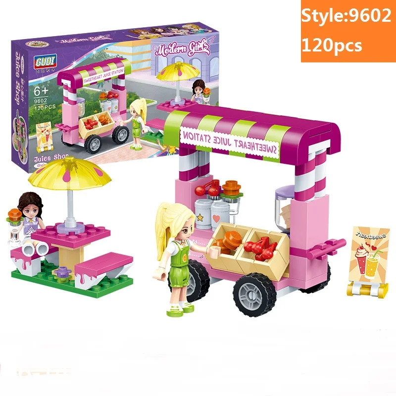 120Pcs Building Blocks Figure Sweet Fruit Juice Girl Bricks Model Compatible with Friend For Kids Toys Gifts
120Pcs Building Blocks Figure Sweet Fruit Juice Girl Bricks Model Compatible with Friend For Kids Toys Gifts