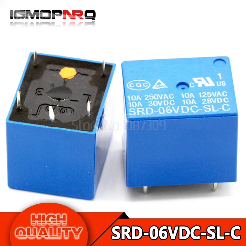 5PCS/LOT Relay SRD-06VDC-SL-C SRD-06VDC-SL SRD-06VDC SRD-06V relays 5PINS 6V DC High Quality
5PCS/LOT Relay SRD-06VDC-SL-C SRD-06VDC-SL SRD-06VDC SRD-06V relays 5PINS 6V DC High Quality