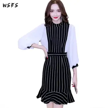 Autumn Dresses Black White Striped Long Lantern Sleeve Womens Dress Ruffles Bodycon Bandage Sexy Party Ladies Mini Mermaid Dress
Autumn Dresses Black White Striped Long Lantern Sleeve Womens Dress Ruffles Bodycon Bandage Sexy Party Ladies Mini Mermaid Dress