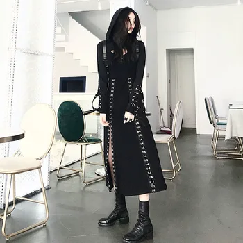 Spring 2019 in Europe and the hooded fleece long split dress condole belt skirt plus two times
Spring 2019 in Europe and the hooded fleece long split dress condole belt skirt plus two times