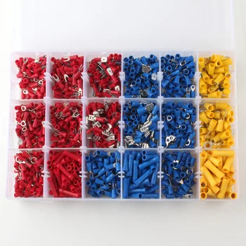 1200pcs/lot 18 Types Assorted Crimp Terminals Set Kits Insulted Electrical Wiring Connectors Insulted Cord Pin End Terminal Kit
1200pcs/lot 18 Types Assorted Crimp Terminals Set Kits Insulted Electrical Wiring Connectors Insulted Cord Pin End Terminal Kit