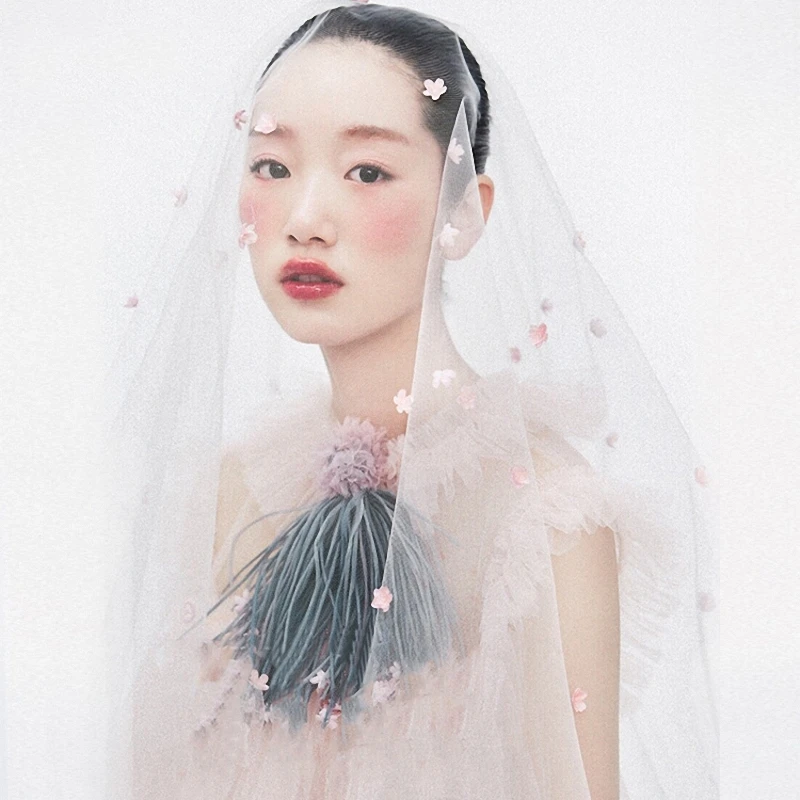 Charming Pink Petal Bridal Veil Artificial Flower Cathedral One Layer Long Wedding Veils Soft Ivory Tulle Handmade
Charming Pink Petal Bridal Veil Artificial Flower Cathedral One Layer Long Wedding Veils Soft Ivory Tulle Handmade