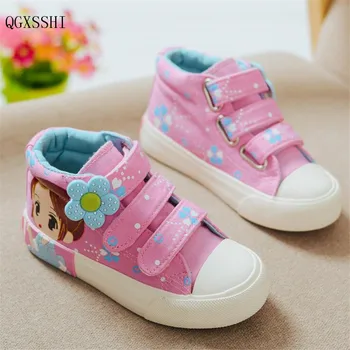 QGXSSHI Princess Girls Shoes For Kids 2016 New Children Shoes Casual Denim High help Canvas Breathable Child Sneakers
QGXSSHI Princess Girls Shoes For Kids 2016 New Children Shoes Casual Denim High help Canvas Breathable Child Sneakers