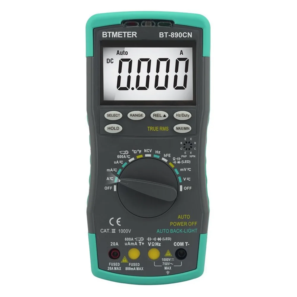 Digital Multimeter Auto Range Tester Ac/ Ac 6000 Counts True Rms Ncv Ohm Frequency Diode Transistor Tester
Digital Multimeter Auto Range Tester Ac/ Ac 6000 Counts True Rms Ncv Ohm Frequency Diode Transistor Tester