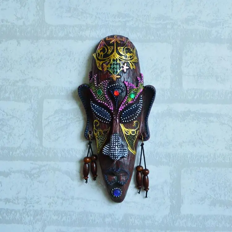 African Mask Small Resin Wall Mural Bar Creative Home Decoration Entrance Wall Hangings
African Mask Small Resin Wall Mural Bar Creative Home Decoration Entrance Wall Hangings