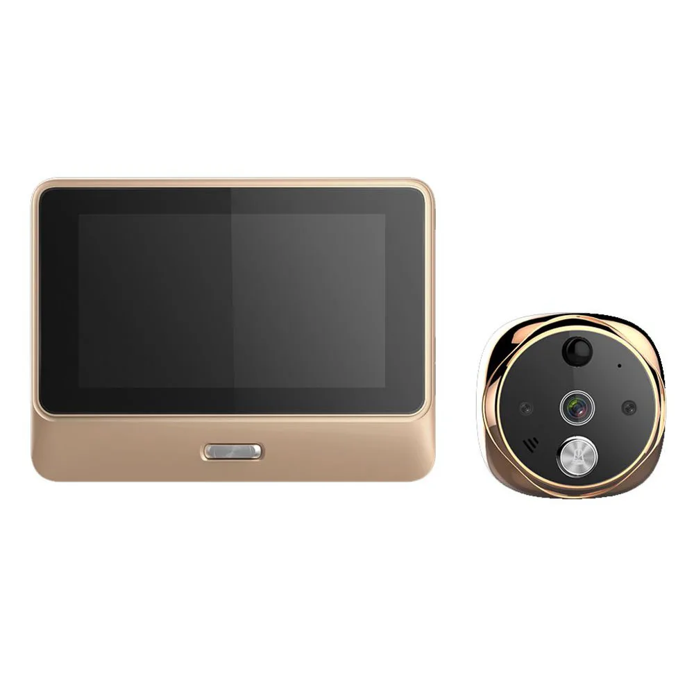 Smart Doorbell Wifi 5-inch Digital Screen Video Viewer Infrared Night Door Peephole Camera Cat Eye Video Intercom Doorbell
Smart Doorbell Wifi 5-inch Digital Screen Video Viewer Infrared Night Door Peephole Camera Cat Eye Video Intercom Doorbell