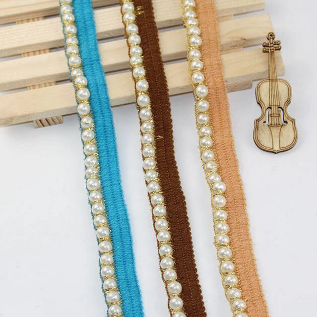 10 yards Beaded Pearl White Gold Trimming Lace Ribbon Trim Scrapbooking Applique Embellishment Sewing Renda For Wedding Dress
10 yards Beaded Pearl White Gold Trimming Lace Ribbon Trim Scrapbooking Applique Embellishment Sewing Renda For Wedding Dress