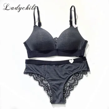 Ladychili Women Intimate Bra Set Sexy Deep V Bra and Panties Set Wireless Comfort Seamless Thin Cup Bra Lingeri Underwear N281
Ladychili Women Intimate Bra Set Sexy Deep V Bra and Panties Set Wireless Comfort Seamless Thin Cup Bra Lingeri Underwear N281