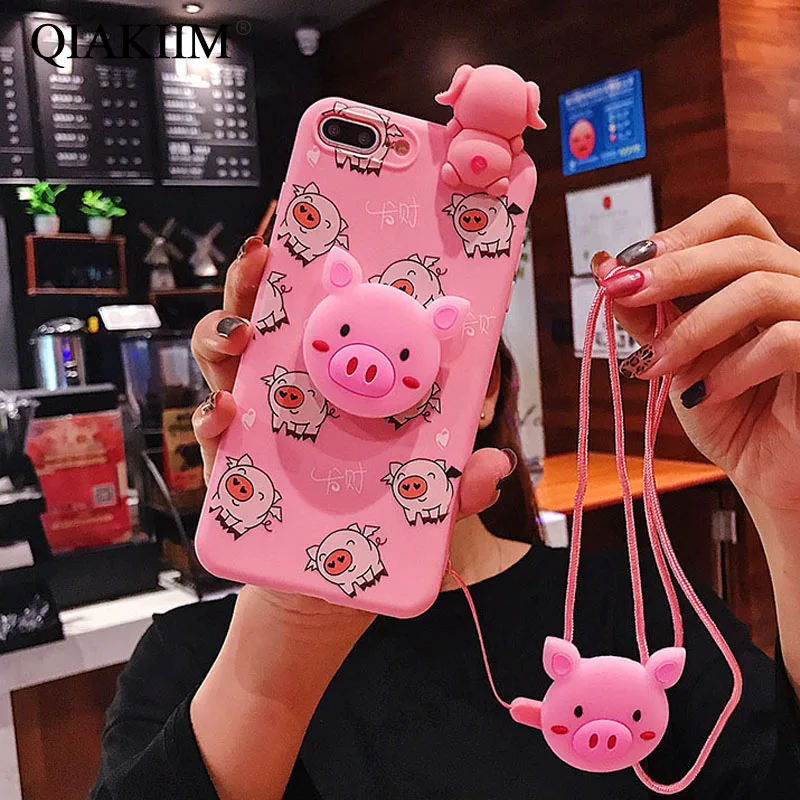 Funny Pink Pig Nose Stand Phone Case For iPhone 8 7 6s Plus X XS Max XR Cartoon Soft 3D DIY Doll Toys Holder Lanyard Back Cover
Funny Pink Pig Nose Stand Phone Case For iPhone 8 7 6s Plus X XS Max XR Cartoon Soft 3D DIY Doll Toys Holder Lanyard Back Cover