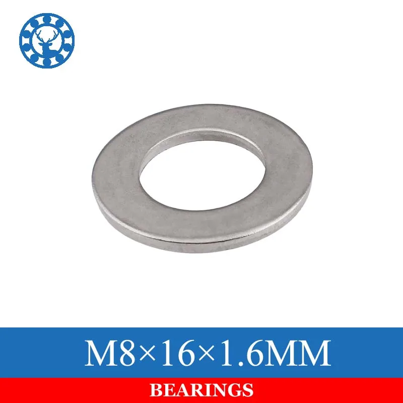 50 шт., плоская стиральная машина DIN125 ISO7089 M8X16X1.6MM 304 из нержавеющей стали
50 шт., плоская стиральная машина DIN125 ISO7089 M8X16X1.6MM 304 из нержавеющей стали