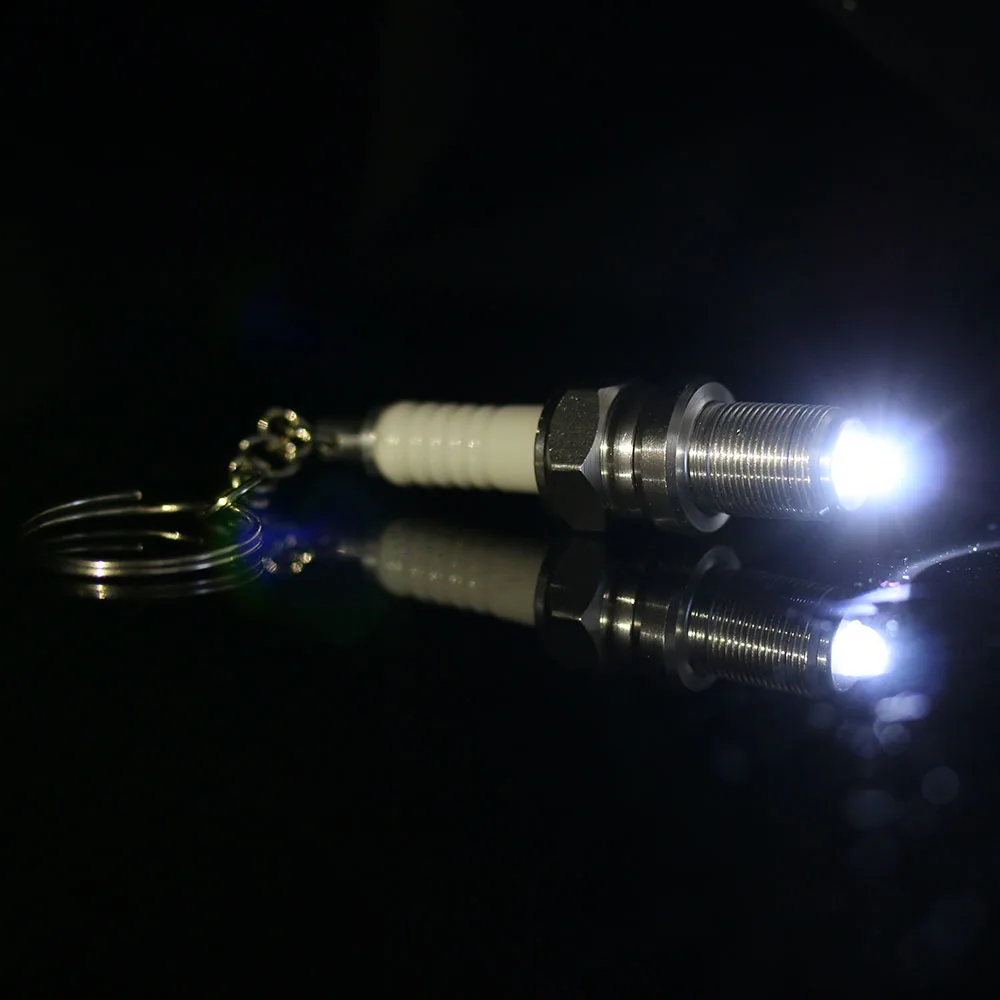 New 1Pcs Casual LED Key Chain Spark Plug Key Chain Keychain Car Parts Keyring Wholesale
New 1Pcs Casual LED Key Chain Spark Plug Key Chain Keychain Car Parts Keyring Wholesale