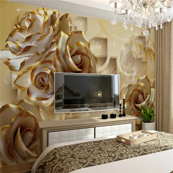 Floral Wallpaper Luxury Wall Covering,Canvas European Golden Rose wallpaper murals
Floral Wallpaper Luxury Wall Covering,Canvas European Golden Rose wallpaper murals