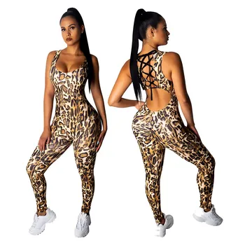 2019 Sexy Leopard Strap Bandage Skinny Jumpsuit Women Summer Backless Print One Piece Jumpsuit Casual Overalls Sports Wear
2019 Sexy Leopard Strap Bandage Skinny Jumpsuit Women Summer Backless Print One Piece Jumpsuit Casual Overalls Sports Wear