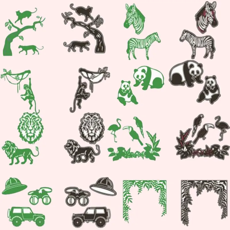 Forest Animal Monkey Lion Metal Cutting Dies Stencils For DIY Scrapbooking Decoration Embossing Supplier Handcraft Die Cut 2019
Forest Animal Monkey Lion Metal Cutting Dies Stencils For DIY Scrapbooking Decoration Embossing Supplier Handcraft Die Cut 2019
