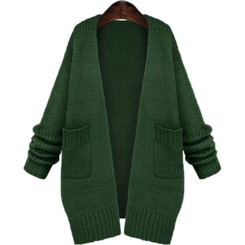 Autumn Winter Women Cardigan Sweater Cardigan Female Long Sleeve Oversized Knitted Jacket Coat Loose Outwear Casaco Feminina Q14
Autumn Winter Women Cardigan Sweater Cardigan Female Long Sleeve Oversized Knitted Jacket Coat Loose Outwear Casaco Feminina Q14