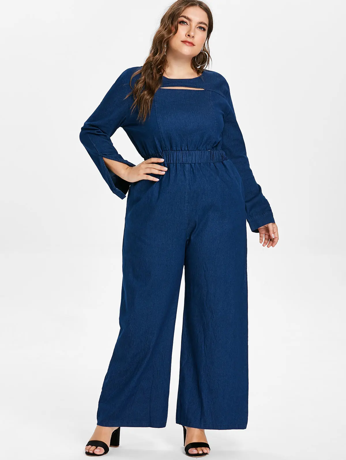Lortalen Autumn Spring Women Plus Size Long Sleeve Denim Wide Leg Jumpsuit Elastic Wasit Cut Out Straight Jumpsuit Big Size 5XL
Lortalen Autumn Spring Women Plus Size Long Sleeve Denim Wide Leg Jumpsuit Elastic Wasit Cut Out Straight Jumpsuit Big Size 5XL