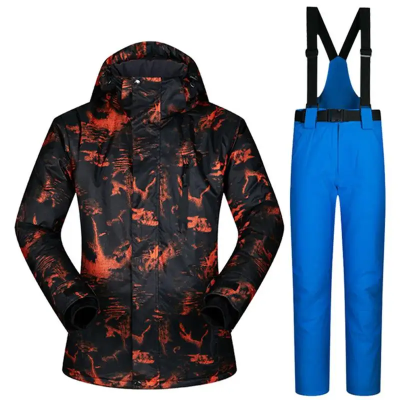 Good Quality Men Ski Suits Jacket and Pant men Snowboarding suits Skiing male Winter Jacket and Pants Waterproof Windproof