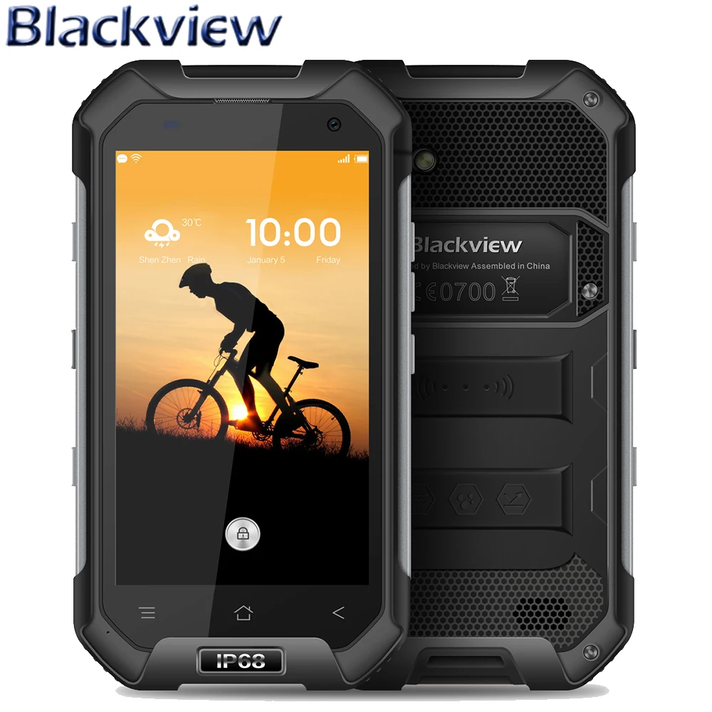 

Original Blackview BV6000S Android 6.0 Smartphone IP68 Waterproof 4.7 Inch 4G Quad Core 2GB RAM 16GB ROM 13.0MP NFC Mobile Phone