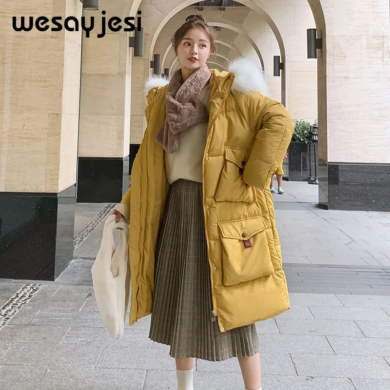 Fashion women 2019 Solid Slim Long New Size For Women's Cotton Slim Down Parka With Hooded Winter Jacket Double Warm Pockets
Fashion women 2019 Solid Slim Long New Size For Women's Cotton Slim Down Parka With Hooded Winter Jacket Double Warm Pockets