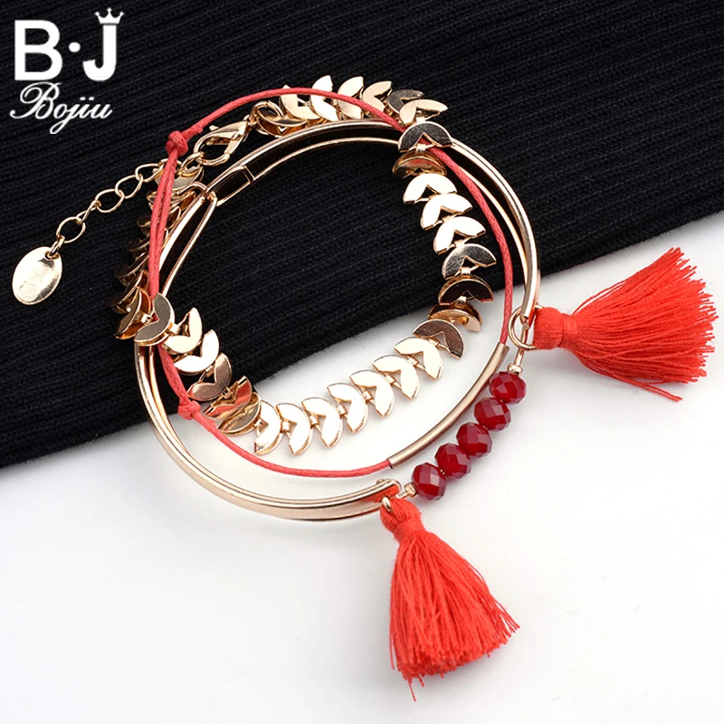 Bojiu Orange Tassel Bracelet Sets Crystal Beads Copper Metal 4pcs Bracelet set For Women Christmas Gifts Fashion Jewelry BCSET19
Bojiu Orange Tassel Bracelet Sets Crystal Beads Copper Metal 4pcs Bracelet set For Women Christmas Gifts Fashion Jewelry BCSET19