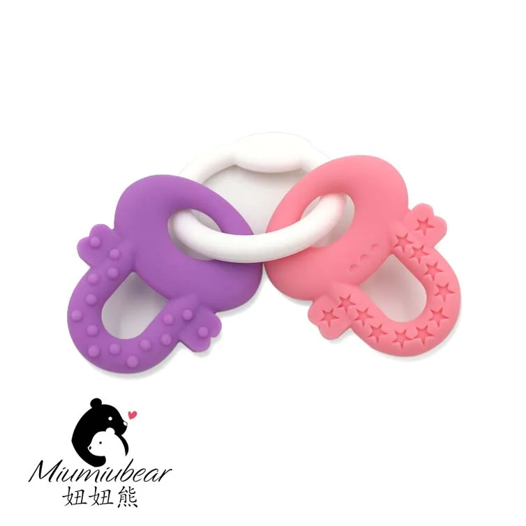 Baby Teething Keys Ring, Safe Silicone Toys, BPA Free, Freezer & Dishwasher Safe (Pink/Purple or Blue/Green)
Baby Teething Keys Ring, Safe Silicone Toys, BPA Free, Freezer & Dishwasher Safe (Pink/Purple or Blue/Green)