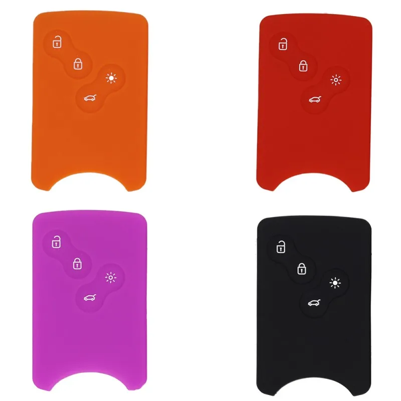 4 Buttons Silicone Rubber Car-Styling Key Cover Case Protector For Renault Clio Logan Megane 2 3 Koleos Scenic Card New
4 Buttons Silicone Rubber Car-Styling Key Cover Case Protector For Renault Clio Logan Megane 2 3 Koleos Scenic Card New