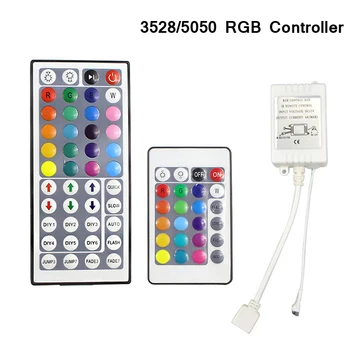 LED RGB Controller DC12V Box 44/24 Key IR Remote Controller For 3528 5050 RGB LED Strip Lights Not include CR2025 Battery
LED RGB Controller DC12V Box 44/24 Key IR Remote Controller For 3528 5050 RGB LED Strip Lights Not include CR2025 Battery