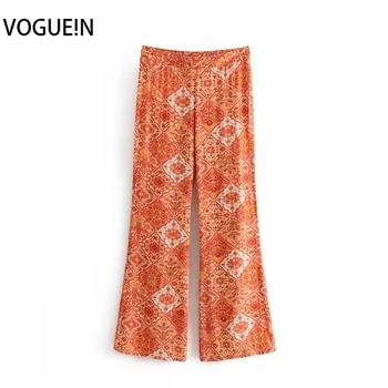 VOGUEIN New Womens Floral Print Orange Boho Beach Zipper Summer Pants Trousers Wholesale 
VOGUEIN New Womens Floral Print Orange Boho Beach Zipper Summer Pants Trousers Wholesale