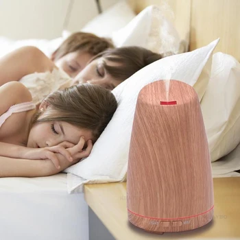 120ML Wood Grain Ultrasonic Air Humidifier Aromatherapy essential oil Diffuser with 7 color LED light for Bedroom Living Room
120ML Wood Grain Ultrasonic Air Humidifier Aromatherapy essential oil Diffuser with 7 color LED light for Bedroom Living Room