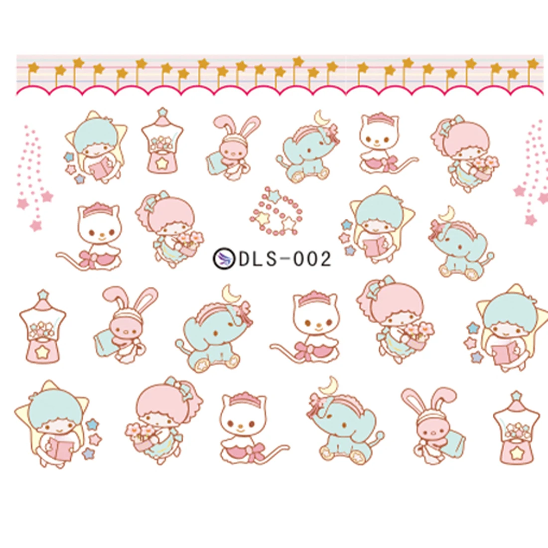 DIY Mixed Set Watermark Nail Sticker Cute Animal Cartoon Nail Art Water Decal Stickers Full Tips Manicure
DIY Mixed Set Watermark Nail Sticker Cute Animal Cartoon Nail Art Water Decal Stickers Full Tips Manicure