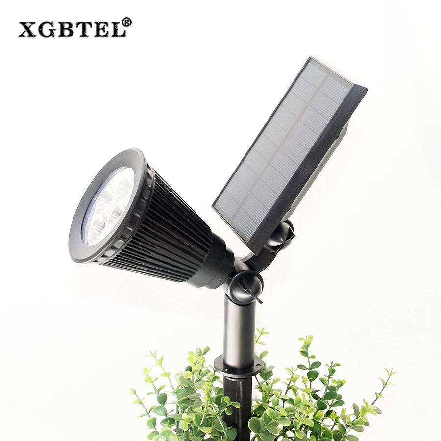 XGBTEL наружный сад светодиодный солнечный свет 4 светодиода Солнечная энергия