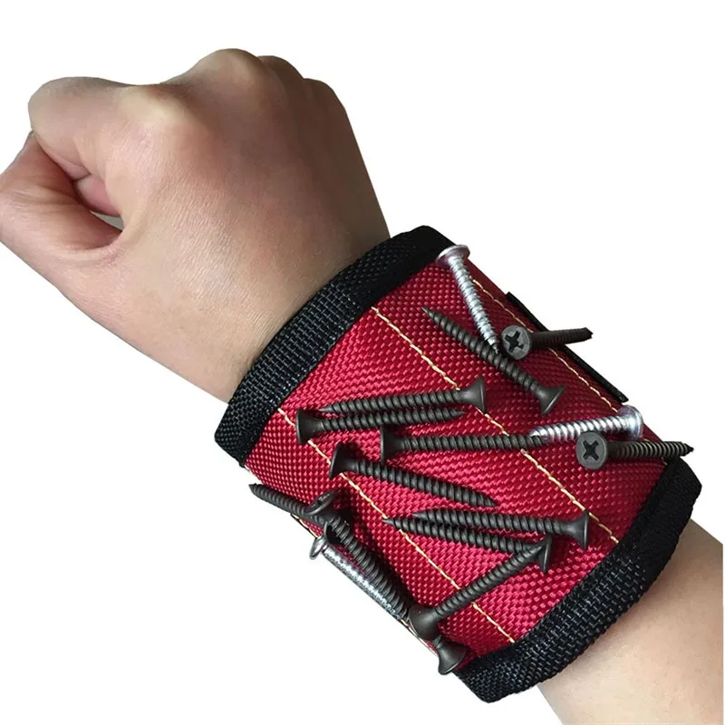 Portable Magnetic Wristband 350mm with 3pcs Strong Magnets Oxford Cloth Outdoor Tool Electrician Tools for Holding Screws
Portable Magnetic Wristband 350mm with 3pcs Strong Magnets Oxford Cloth Outdoor Tool Electrician Tools for Holding Screws