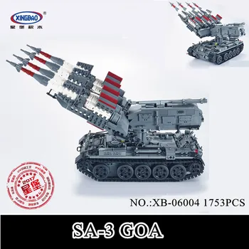 IN STOCK XINGBAO 06004 1753Pcs Military Series The SA-3 missile and T55 Tank Set Educational Building Blocks Bricks Toys Gift
IN STOCK XINGBAO 06004 1753Pcs Military Series The SA-3 missile and T55 Tank Set Educational Building Blocks Bricks Toys Gift