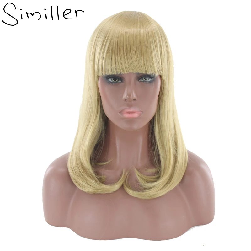 Similler Light Deep Brown High Temperature Fiber Hair Straight Women Synthetic Wig with Fringe Bangs Medium Parting
Similler Light Deep Brown High Temperature Fiber Hair Straight Women Synthetic Wig with Fringe Bangs Medium Parting