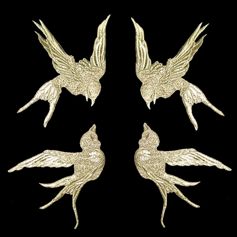 Gold thread embroidery swallows bird patch for cloth gold thread birds applique swallows cloth stickers
Gold thread embroidery swallows bird patch for cloth gold thread birds applique swallows cloth stickers