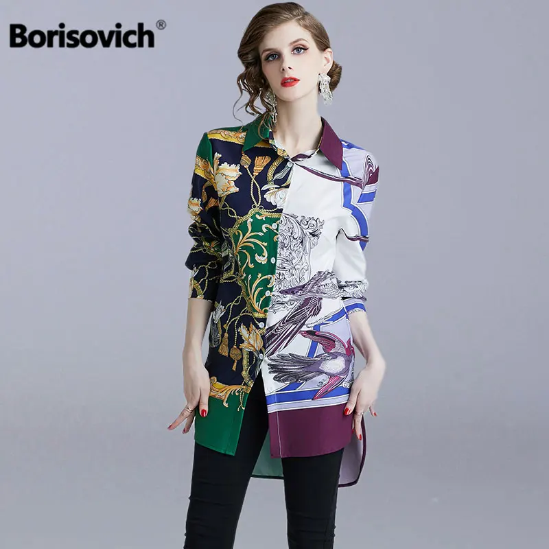 Borisovich Women Casual Long Shirt New Brand 2019 Spring Fashion Turn-down Collar Female Elegant Print Blouses Shirts N856
Borisovich Women Casual Long Shirt New Brand 2019 Spring Fashion Turn-down Collar Female Elegant Print Blouses Shirts N856