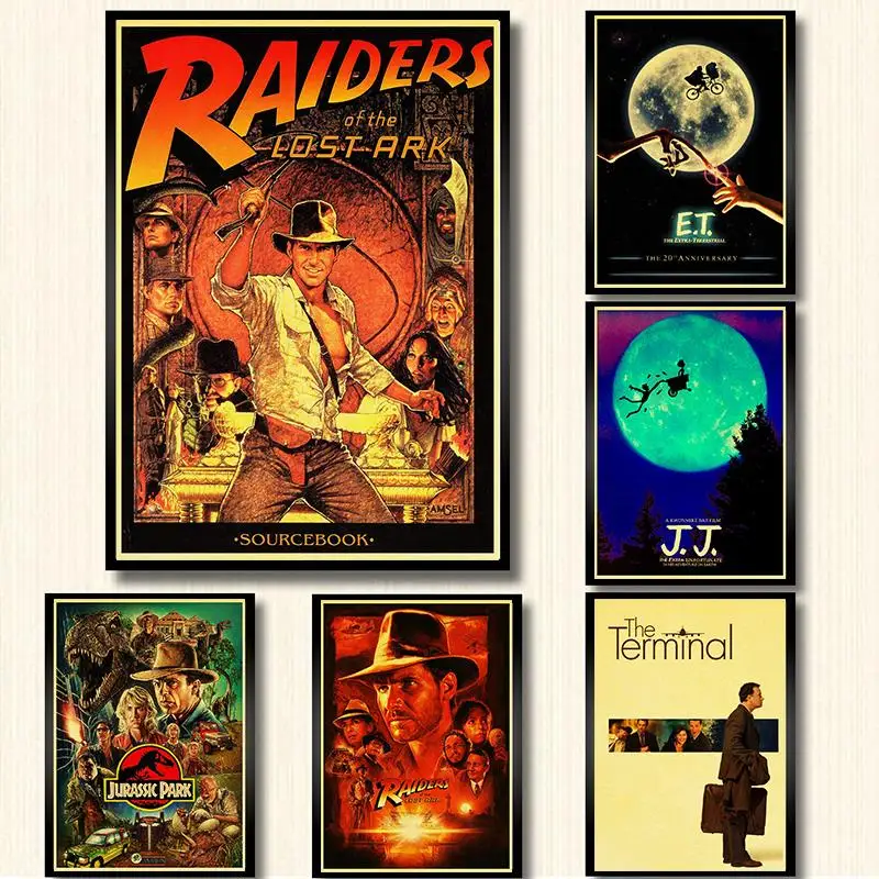 E.T./JAWS/The Termina/Jurassic Park Spielberg Classic Movie Posters Retro Wall Posters Art Printed Painting vintage poster
E.T./JAWS/The Termina/Jurassic Park Spielberg Classic Movie Posters Retro Wall Posters Art Printed Painting vintage poster