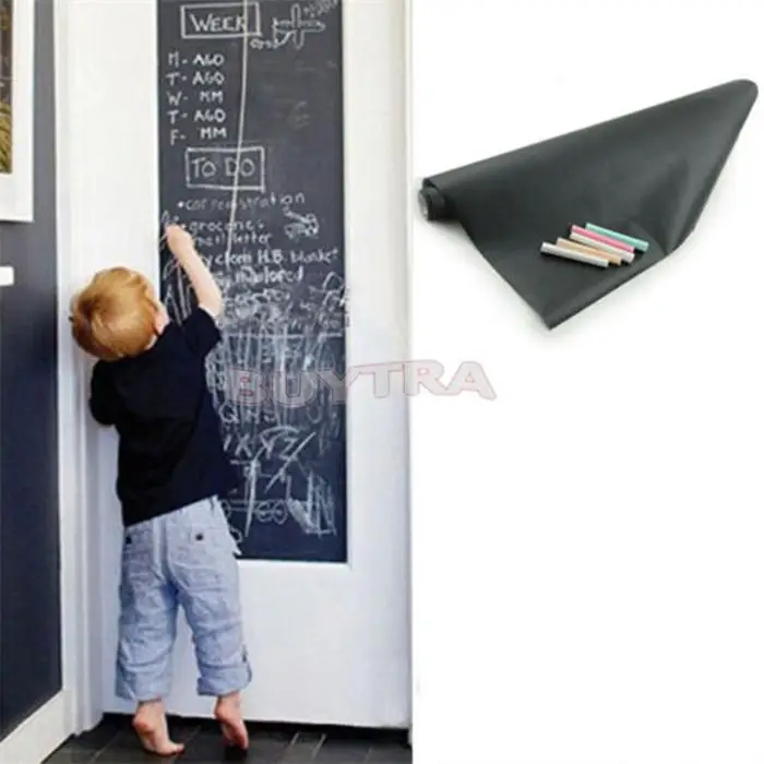 Chalk Board Blackboard Stickers Removable Vinyl Decor Mural Decals Art Chalkboard Wallpaper Sticker For Kids Rooms 45CMx200CM
Chalk Board Blackboard Stickers Removable Vinyl Decor Mural Decals Art Chalkboard Wallpaper Sticker For Kids Rooms 45CMx200CM