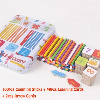 Colorful Wooden Counting Sticks Baby Children Math Enlightenment Toys Tinplate Box Interesting Learning Educational Toys For Kid
Colorful Wooden Counting Sticks Baby Children Math Enlightenment Toys Tinplate Box Interesting Learning Educational Toys For Kid