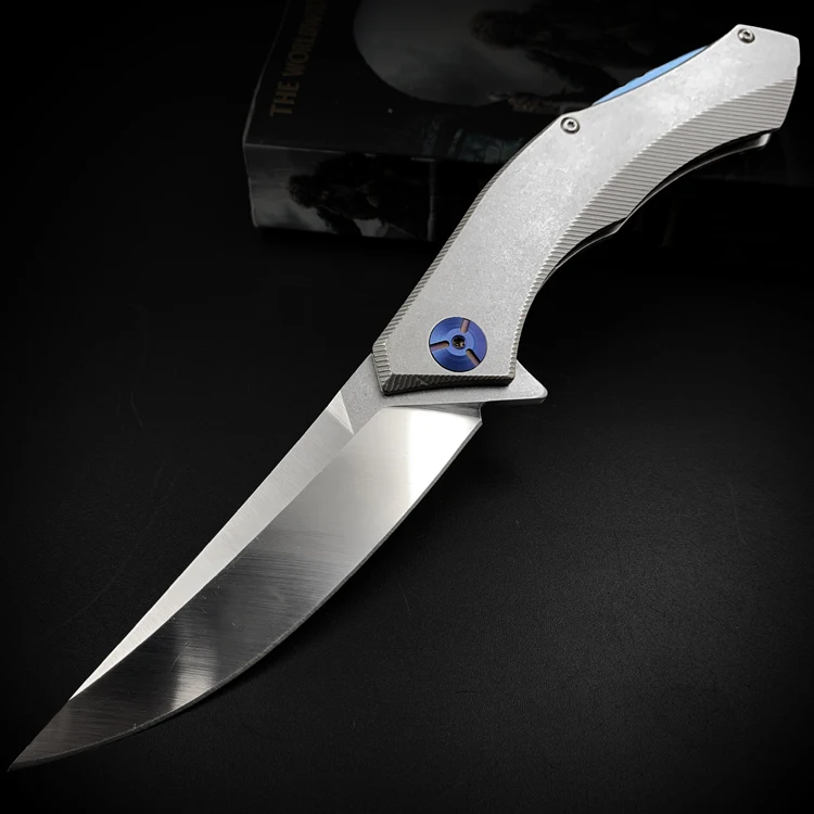 Japanese Stand for Knives silver All Steel Handle D2 Steel Blade Folding Knife Plain Edge Survival Hunting Small EDC Knife Tools
Japanese Stand for Knives silver All Steel Handle D2 Steel Blade Folding Knife Plain Edge Survival Hunting Small EDC Knife Tools