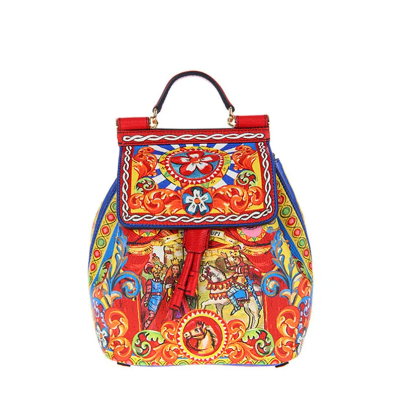 Luxury High-end Original Design! Genuine Leather Roman Classical Printed Backpacks for Women Famosu Italy Brand Shoulder Bags
Luxury High-end Original Design! Genuine Leather Roman Classical Printed Backpacks for Women Famosu Italy Brand Shoulder Bags