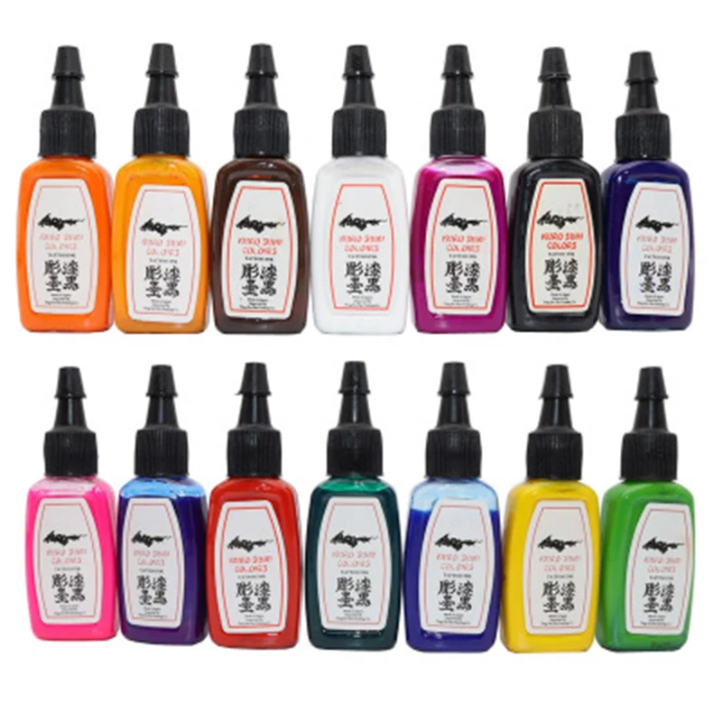 14 Bottles Professional Tattoo Ink 15ml 14 Color Set Tattoo Microblading Pigment Permanent Makeup Body Paint
14 Bottles Professional Tattoo Ink 15ml 14 Color Set Tattoo Microblading Pigment Permanent Makeup Body Paint